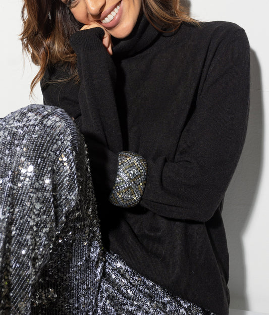 Kašmirska rolka crna