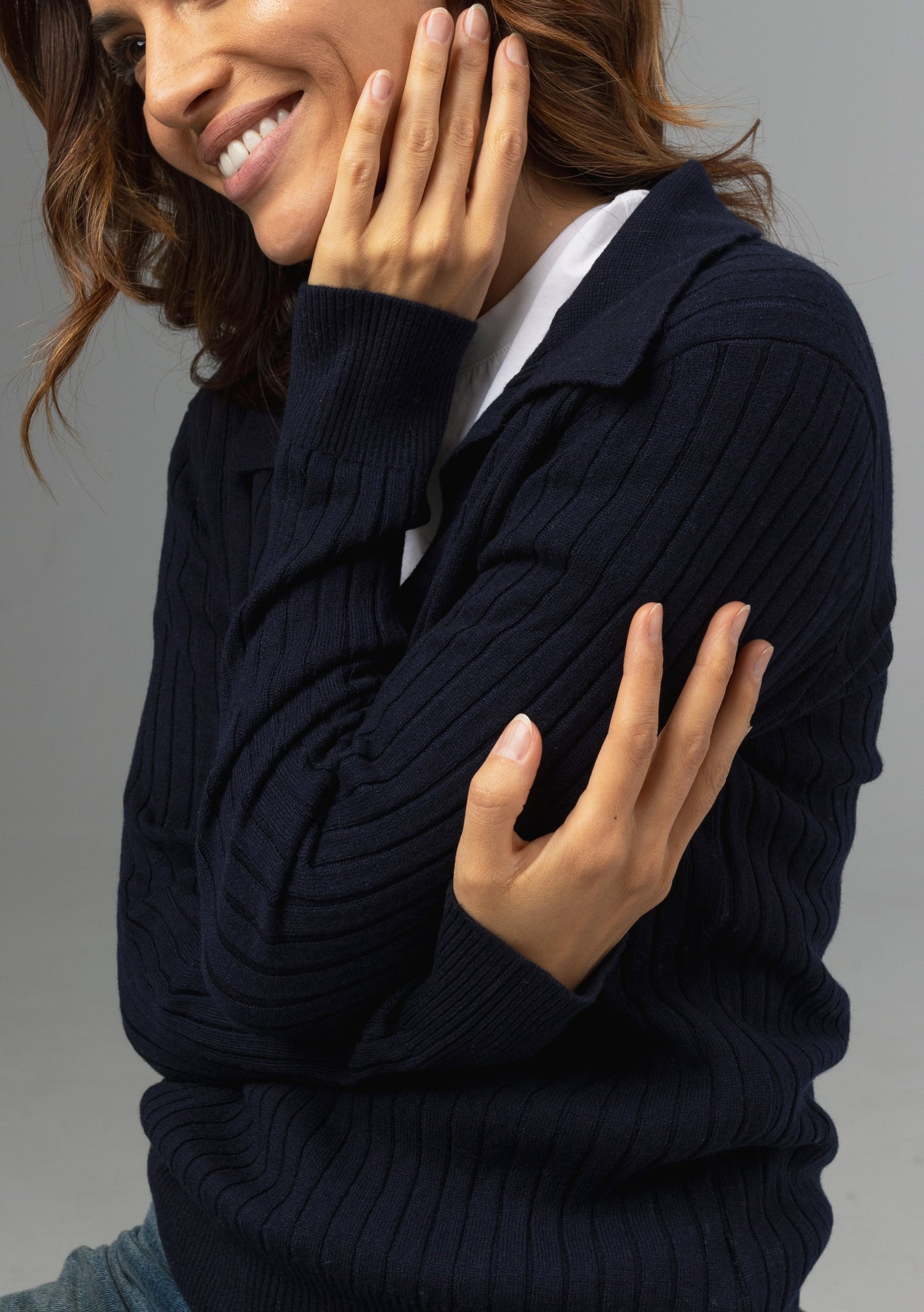 Kašmirski teget džemper