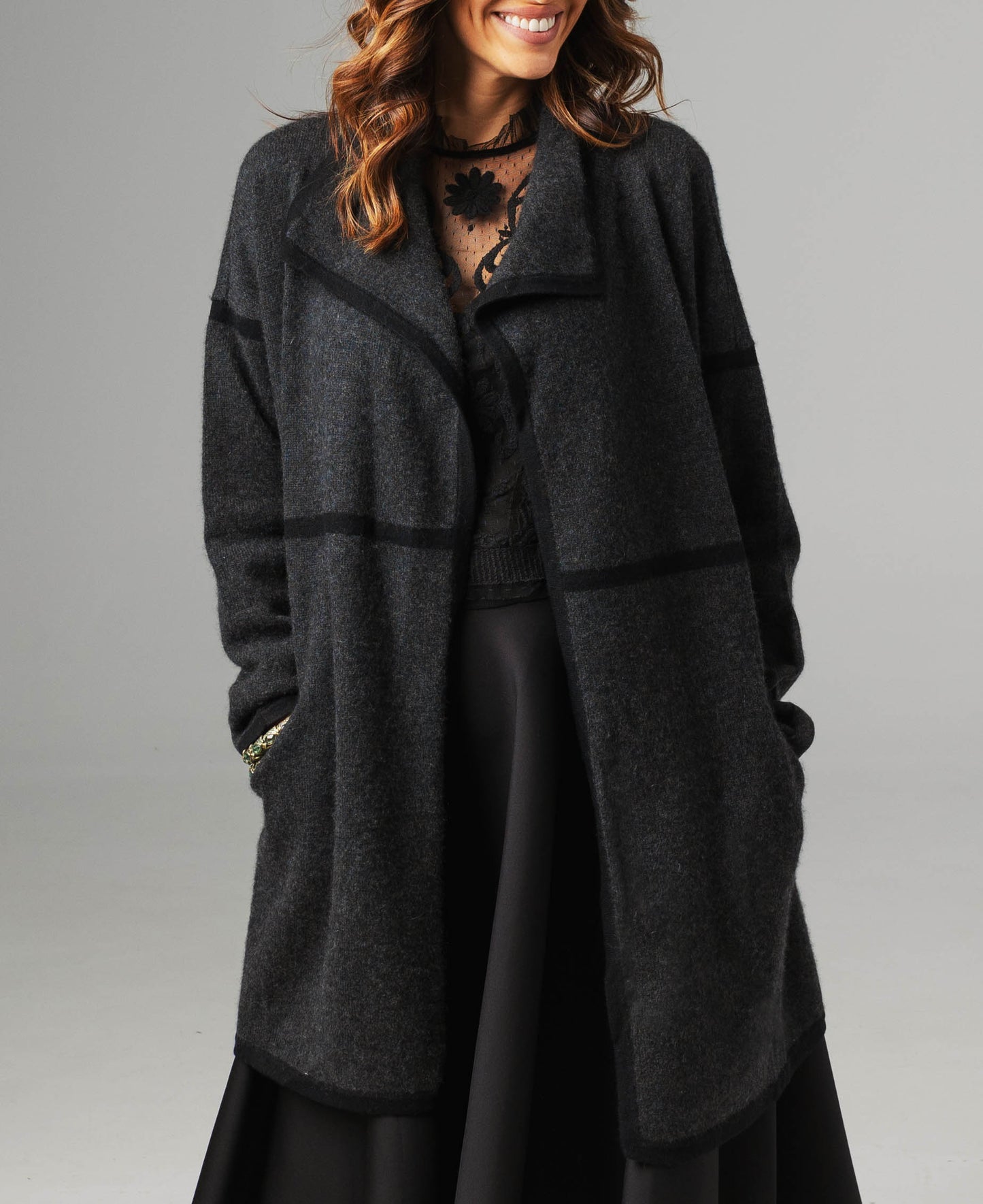 Oversized kašmirski kardigan 100% kašmir